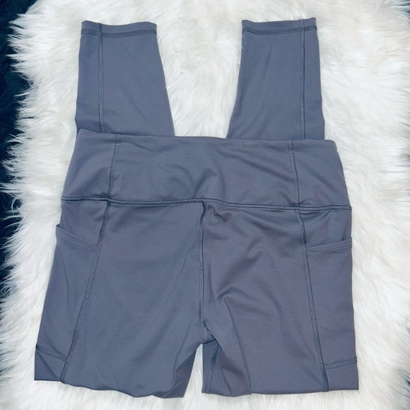 Victoria Secret VS Sport Knockout Tights Gray Leggings Soft Pants Pockets 7/8 L - Picture 9 of 13